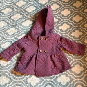 Carter's Quilted Plum Hooded Jacket
